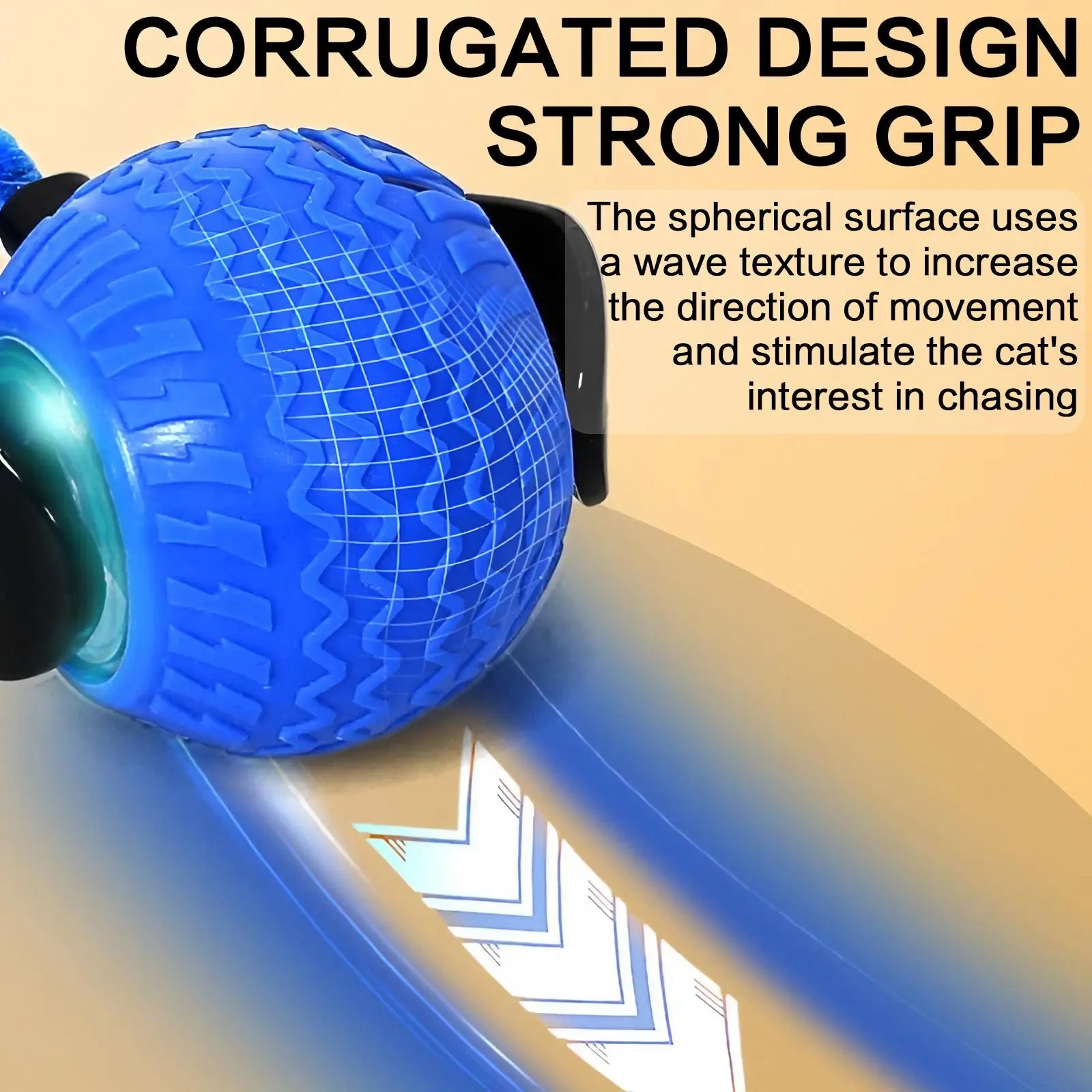 Rechargeable Interactive Cat Toy Ball - Durable Teaser for Indoor Play and Exercise (1 or 2 Count)