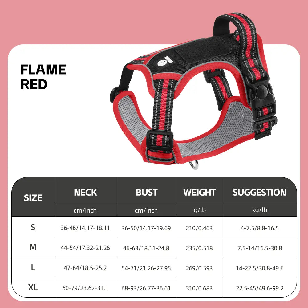 Premium Anti-Pull Dog Harness with Soft Padding, Reflective Design, and Adjustable Fit for Easy On/Off - Perfect for Walking and Training Small, Medium, and Large Dogs