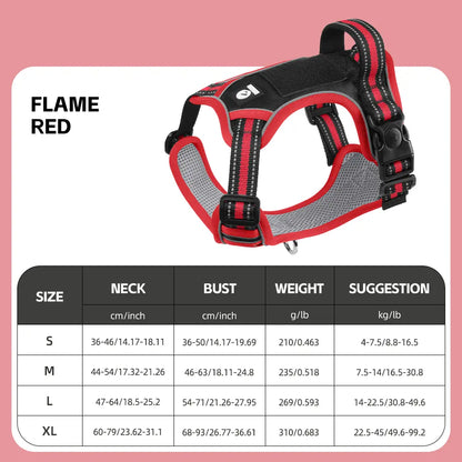 Premium Anti-Pull Dog Harness with Soft Padding, Reflective Design, and Adjustable Fit for Easy On/Off - Perfect for Walking and Training Small, Medium, and Large Dogs