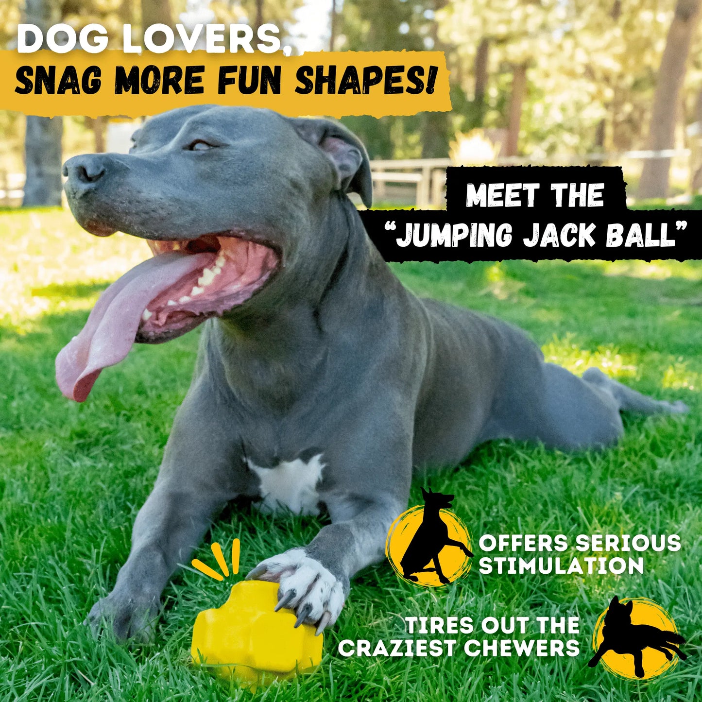 Monster K9 Giant Halo Ball – Extra-Large Indestructible Dog Ball for Powerful Chewers in Large and Extra-Large Breeds