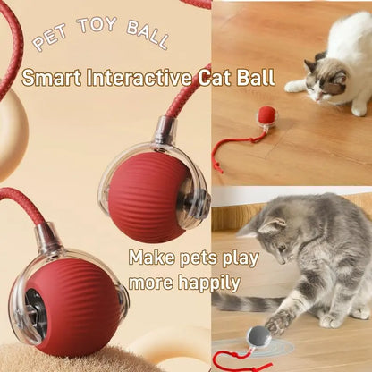 Interactive Electric Cat Toy Ball: Motion-Sensing Rolling Ball for Indoor Cats and Dogs, Promotes Active Play and Engagement, Ideal Pet Gift and Supply.