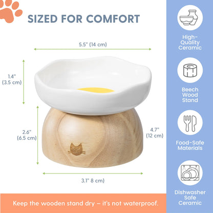 Premium Egg-Shaped Cat Bowl