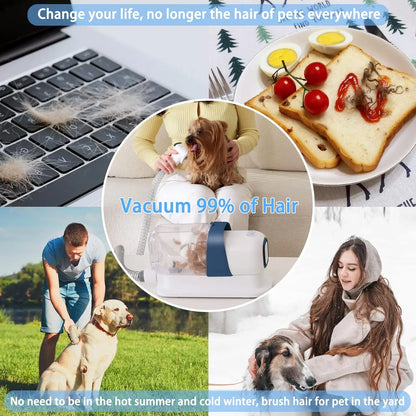 LMVVC Pet Grooming Kit with Vacuum for Dogs and Cats - Professional Grooming Tools for Poodles and Puppies