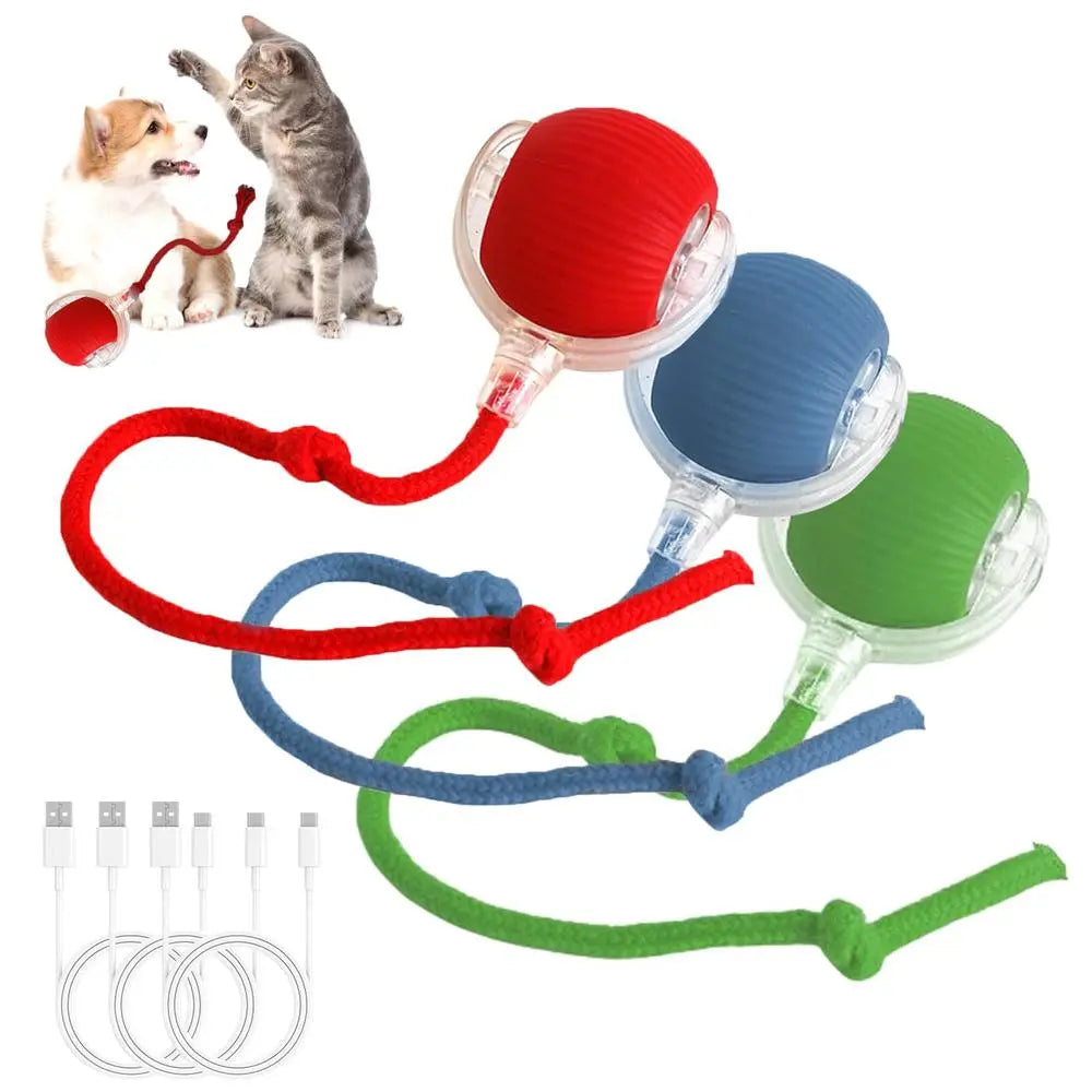 Interactive Electric Cat Toy Ball: Motion-Sensing Rolling Ball for Indoor Cats and Dogs, Promotes Active Play and Engagement, Ideal Pet Gift and Supply.