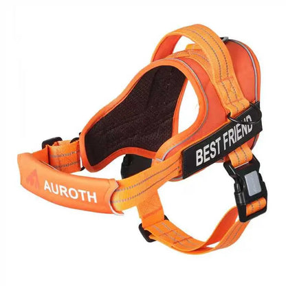 Auroth No-Pull Dog Harness with Soft Padded Vest, Adjustable Reflective Safety Harness for Walking and Training, Suitable for Small, Medium, and Large Dogs