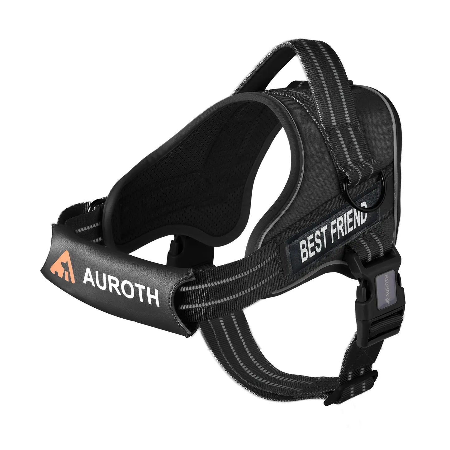 Auroth No-Pull Dog Harness with Soft Padded Vest, Adjustable Reflective Safety Harness for Walking and Training, Suitable for Small, Medium, and Large Dogs