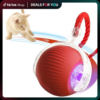 Interactive Electric Cat Toy Ball: Motion-Sensing Rolling Ball for Indoor Cats and Dogs, Promotes Active Play and Engagement, Ideal Pet Gift and Supply.