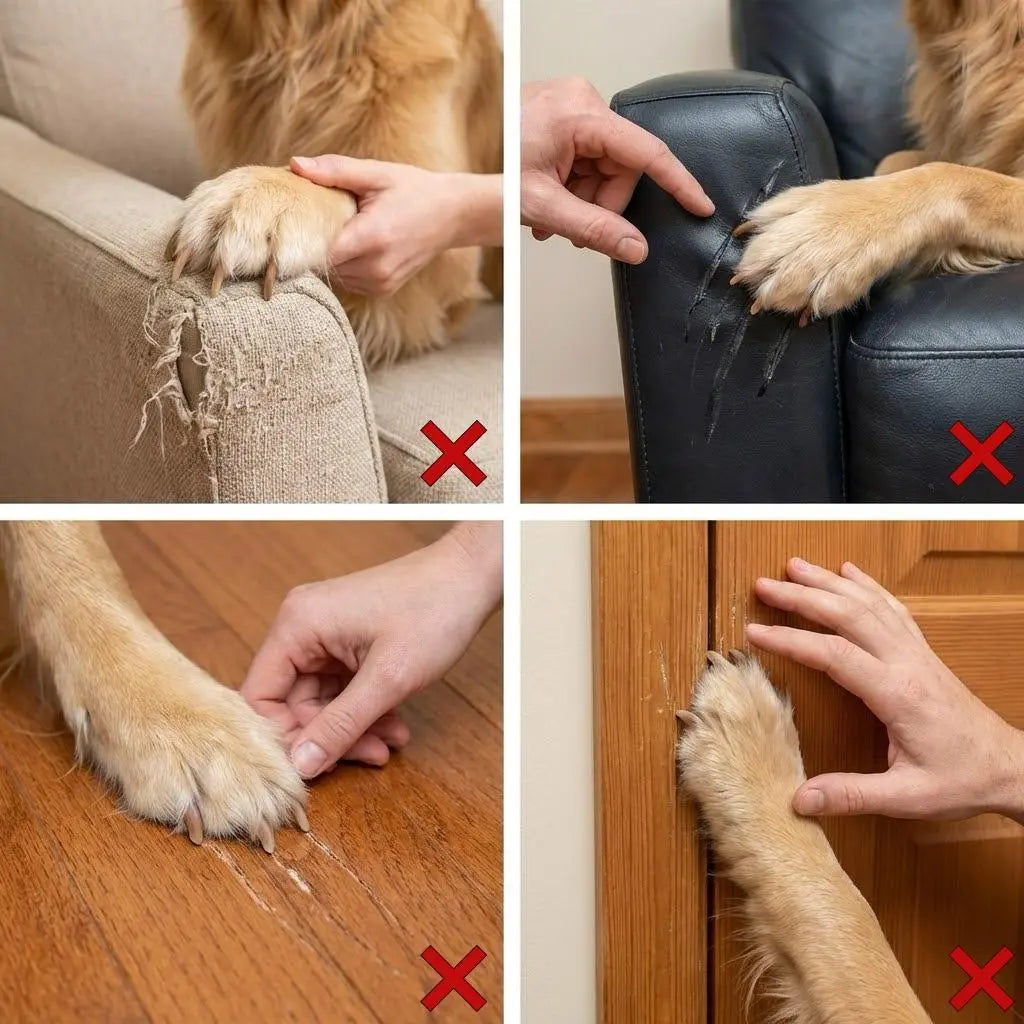 Dog Nail File and Scratch Pad - Stress-Free Grooming Tool for Home Pet Nail Care, Prevents Furniture Damage from Long Nails