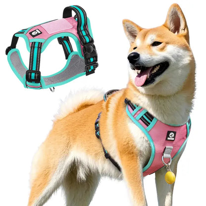 Premium Anti-Pull Dog Harness with Soft Padding, Reflective Design, and Adjustable Fit for Easy On/Off - Perfect for Walking and Training Small, Medium, and Large Dogs