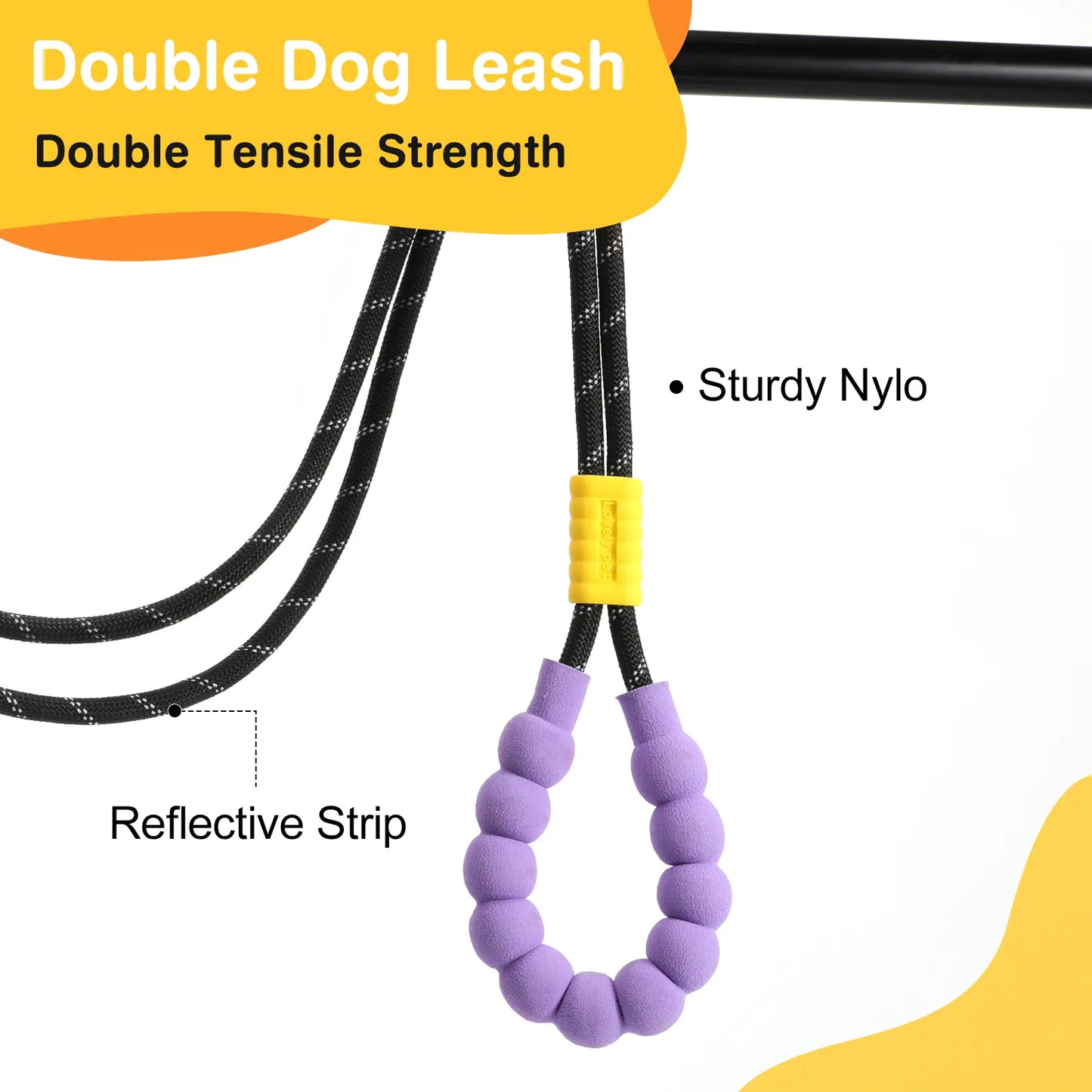 2026 Pawaboo Adjustable Hands-Free Dog Leash with Explosion-Proof Handle and Lockable Metal Clip - Ideal Gift for Dog Owners (66.87'' x 0.39'' x 0.39'')
