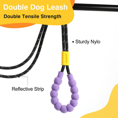 2026 Pawaboo Adjustable Hands-Free Dog Leash with Explosion-Proof Handle and Lockable Metal Clip - Ideal Gift for Dog Owners (66.87'' x 0.39'' x 0.39'')