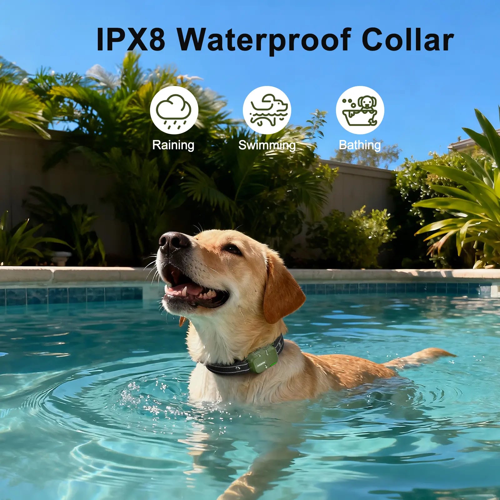 JUGBOW Remote Dog Training Collar - 4500FT Range, IPX8 Waterproof, 4 Training Modes, Rechargeable E-Collar DT61