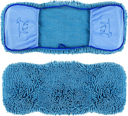 Ultra Absorbent Microfiber Dog Towel - Extra Large 35x15 Size with Comfortable Hand Pockets for All Breeds - Durable, Machine Washable, Ideal for Indoor and Outdoor Use