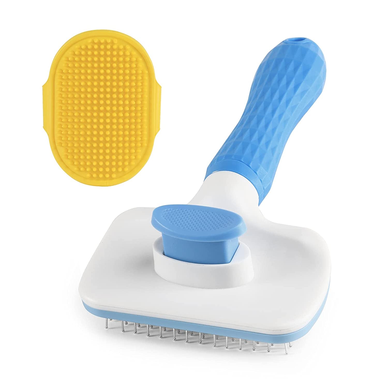 Professional Pet Deshedding Brush - Reduces Shedding by Up to 90%, Effectively Removes Loose Undercoat and Mats for Dogs and Cats with Short or Long Thick Hair