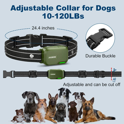 JUGBOW Remote Dog Training Collar - 4500FT Range, IPX8 Waterproof, 4 Training Modes, Rechargeable E-Collar DT61
