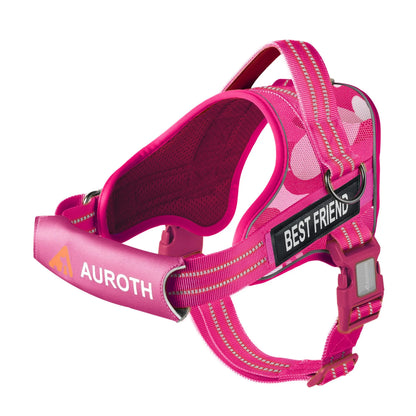 Auroth No-Pull Dog Harness with Soft Padded Vest, Adjustable Reflective Safety Harness for Walking and Training, Suitable for Small, Medium, and Large Dogs