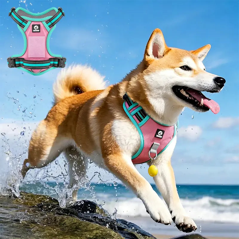 Premium Anti-Pull Dog Harness with Soft Padding, Reflective Design, and Adjustable Fit for Easy On/Off - Perfect for Walking and Training Small, Medium, and Large Dogs