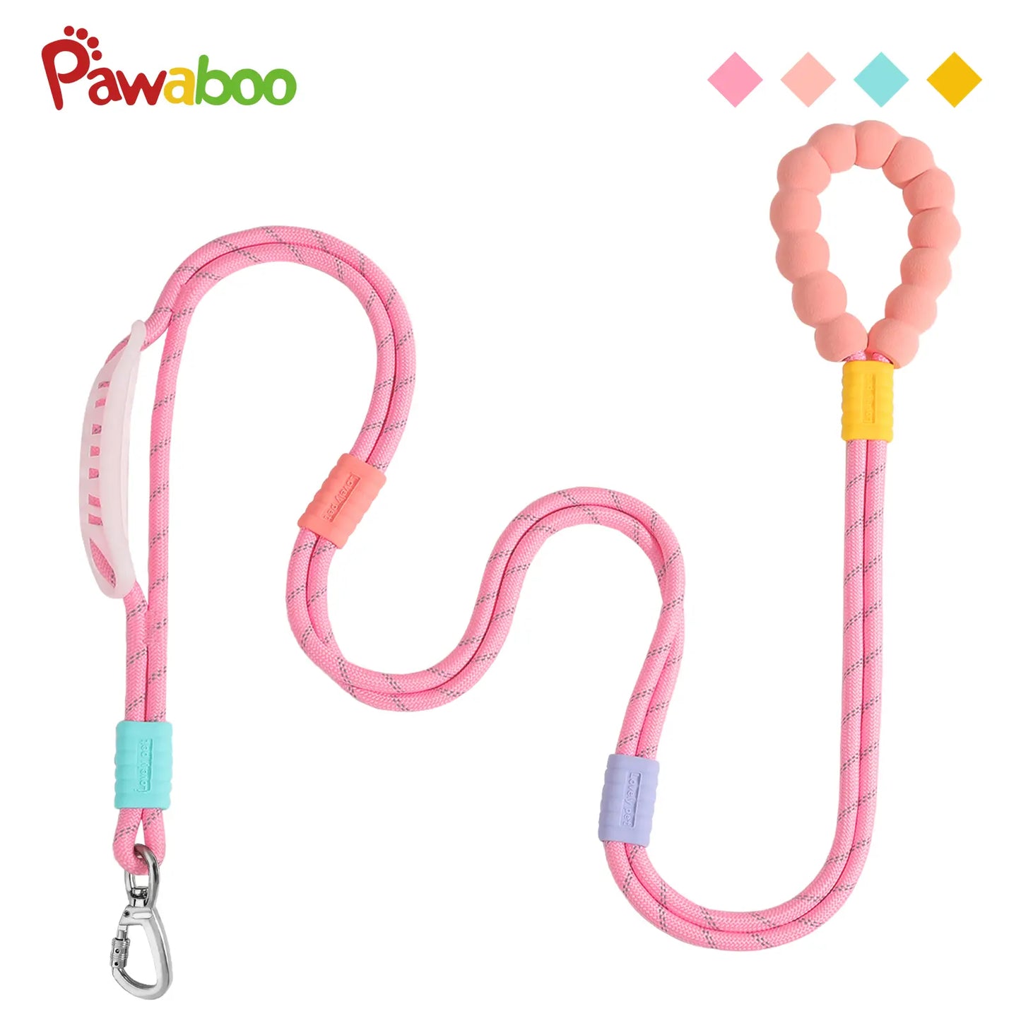 2026 Pawaboo Adjustable Hands-Free Dog Leash with Explosion-Proof Handle and Lockable Metal Clip - Ideal Gift for Dog Owners (66.87'' x 0.39'' x 0.39'')