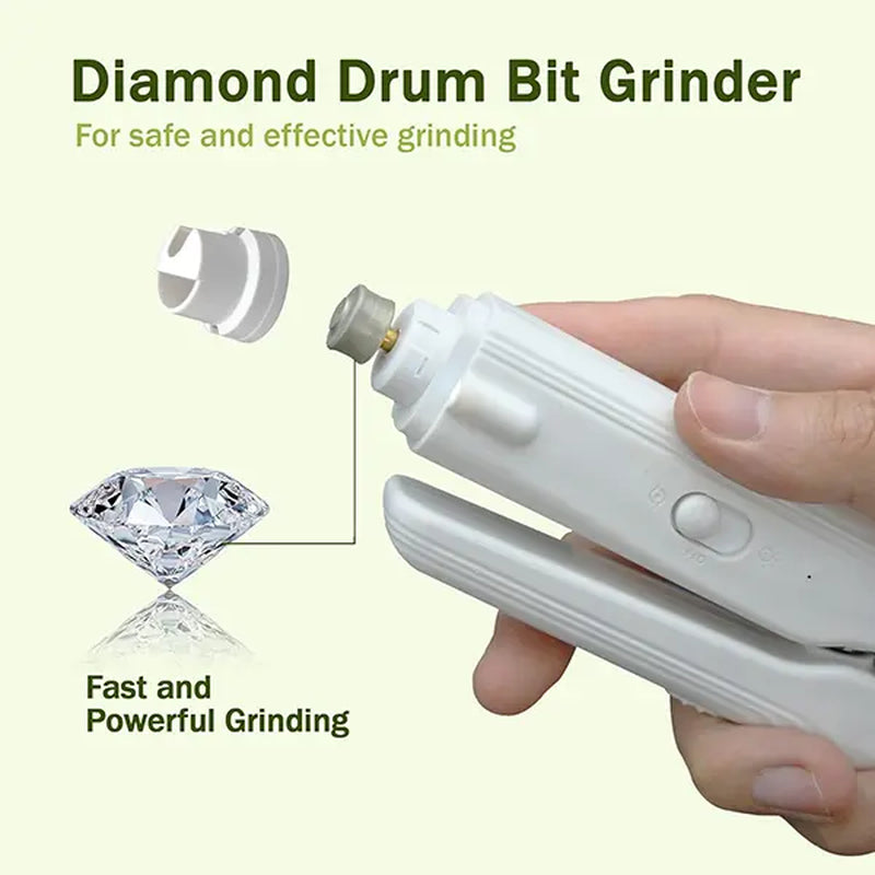 Summervibes Professional 2-in-1 Pet Nail Clipper and Grinder - Ultra Quiet Rechargeable Electric Nail Trimmer for Dogs and Cats of All Sizes