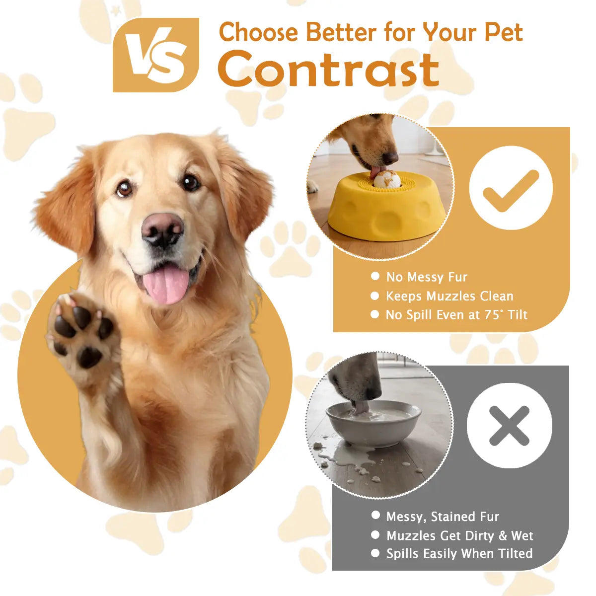 Pawpace Multi-Purpose Dog Bowl - Buy 1 Get 1 Free, Liquid Slow Feeder and Lick Bowl with Ball, Oral Hygiene and Tongue Cleaning, 8 Suction Cups, Mess-Free Liquid Treat Enrichment for Dogs
