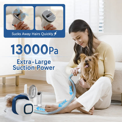 LMVVC Pet Grooming Kit with Vacuum for Dogs and Cats - Professional Grooming Tools for Poodles and Puppies