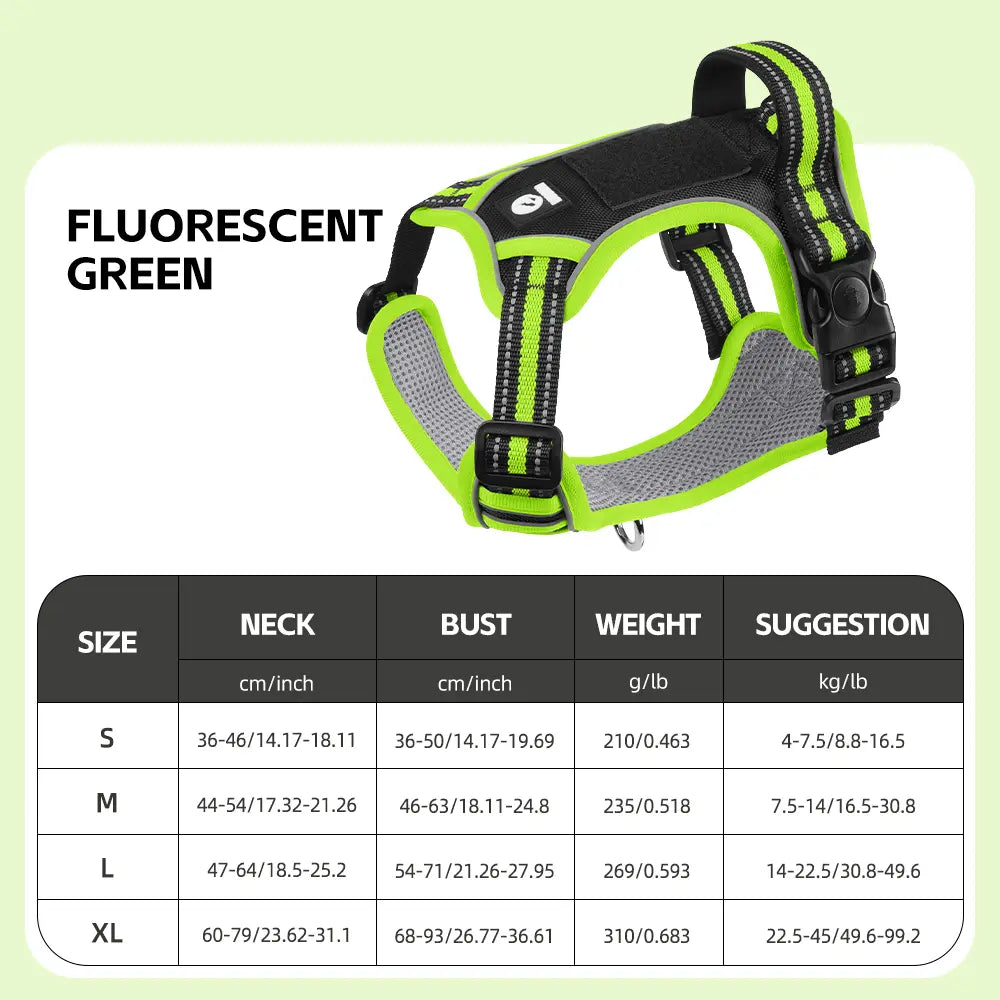 Premium Anti-Pull Dog Harness with Soft Padding, Reflective Design, and Adjustable Fit for Easy On/Off - Perfect for Walking and Training Small, Medium, and Large Dogs