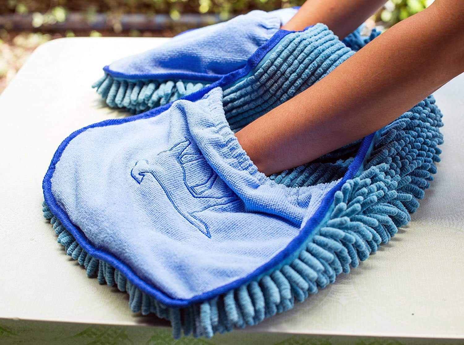 Ultra Absorbent Microfiber Dog Towel - Extra Large 35x15 Size with Comfortable Hand Pockets for All Breeds - Durable, Machine Washable, Ideal for Indoor and Outdoor Use