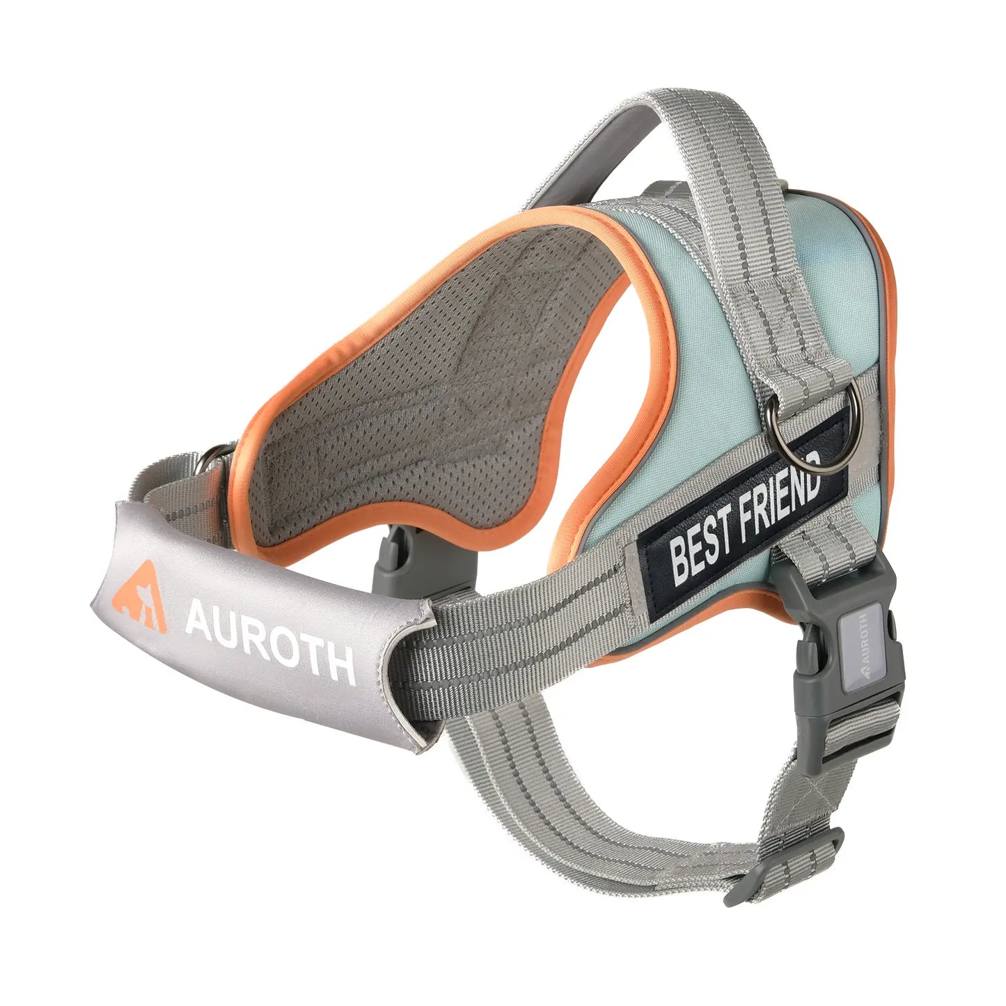 Auroth No-Pull Dog Harness with Soft Padded Vest, Adjustable Reflective Safety Harness for Walking and Training, Suitable for Small, Medium, and Large Dogs