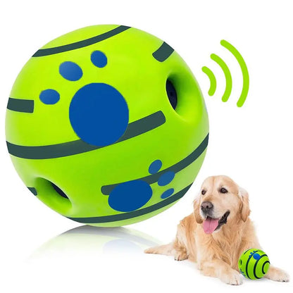 Durable Interactive Dog Toy Ball - Squeaky Wag Ball for Training and Play, Ideal Gift for Pets for Any Occasion