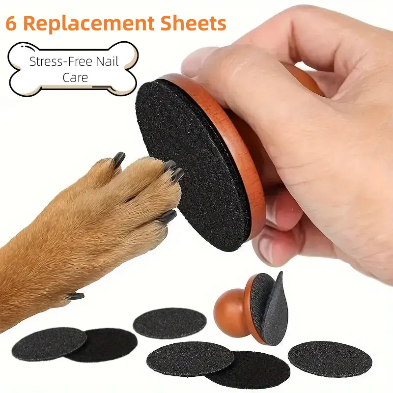 Dog Nail File and Scratch Pad - Stress-Free Grooming Tool for Home Pet Nail Care, Prevents Furniture Damage from Long Nails