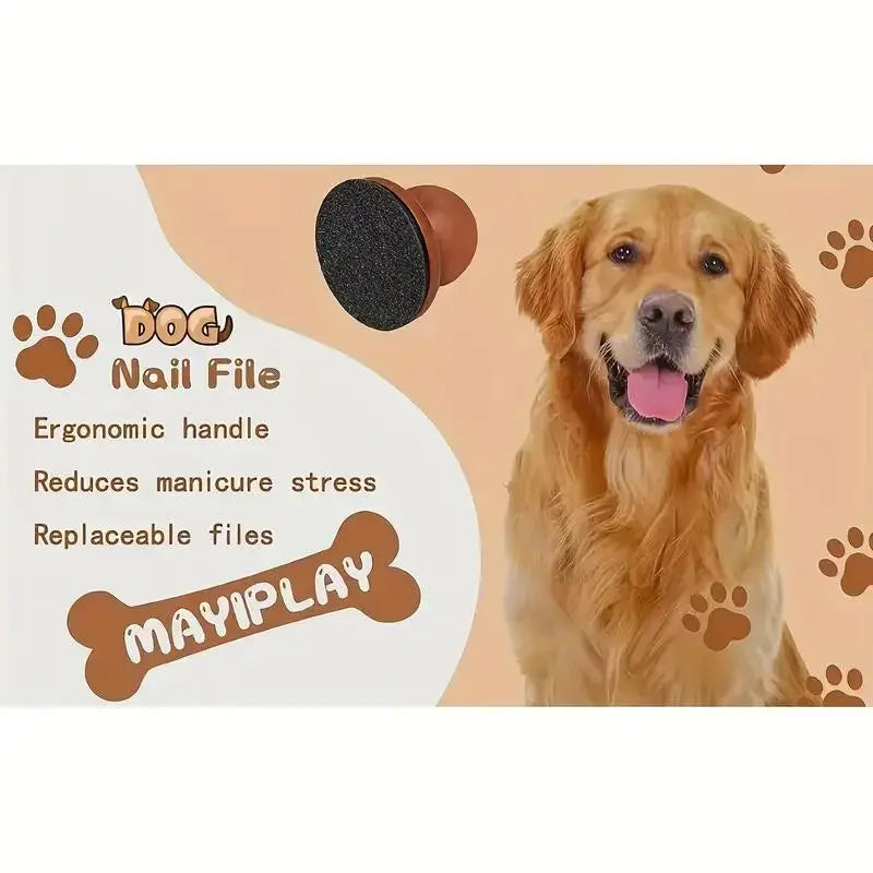 Dog Nail File and Scratch Pad - Stress-Free Grooming Tool for Home Pet Nail Care, Prevents Furniture Damage from Long Nails
