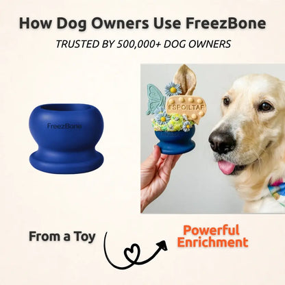 Freezball - Durable Fillable Chew Bone for Dogs