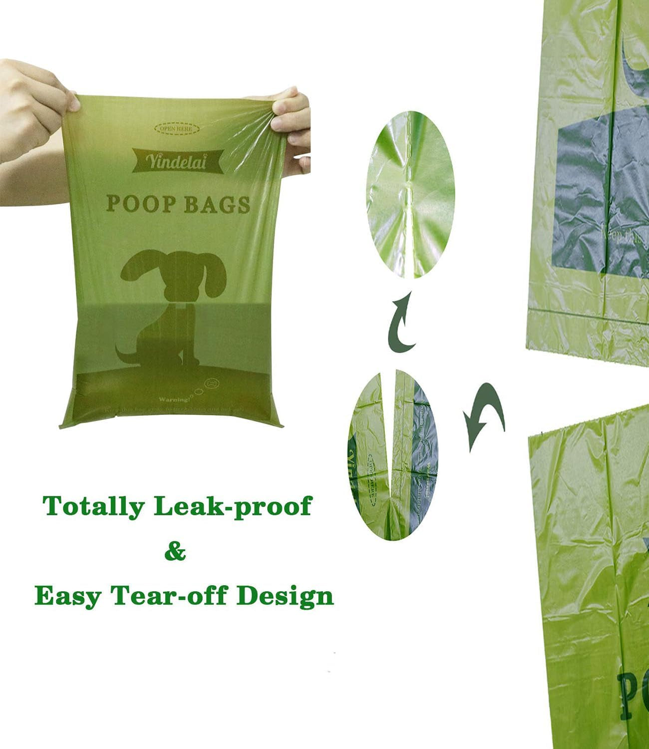 Biodegradable Scented Dog Waste Bags: Leak-Proof Dispenser with 18 Rolls (450 Count)