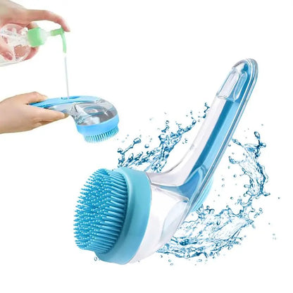 Summervibes 2-in-1 Pet Bath and Grooming Brush with Built-in Shampoo Dispenser for Effortless Bathing and Soft Massage for Dogs and Cats
