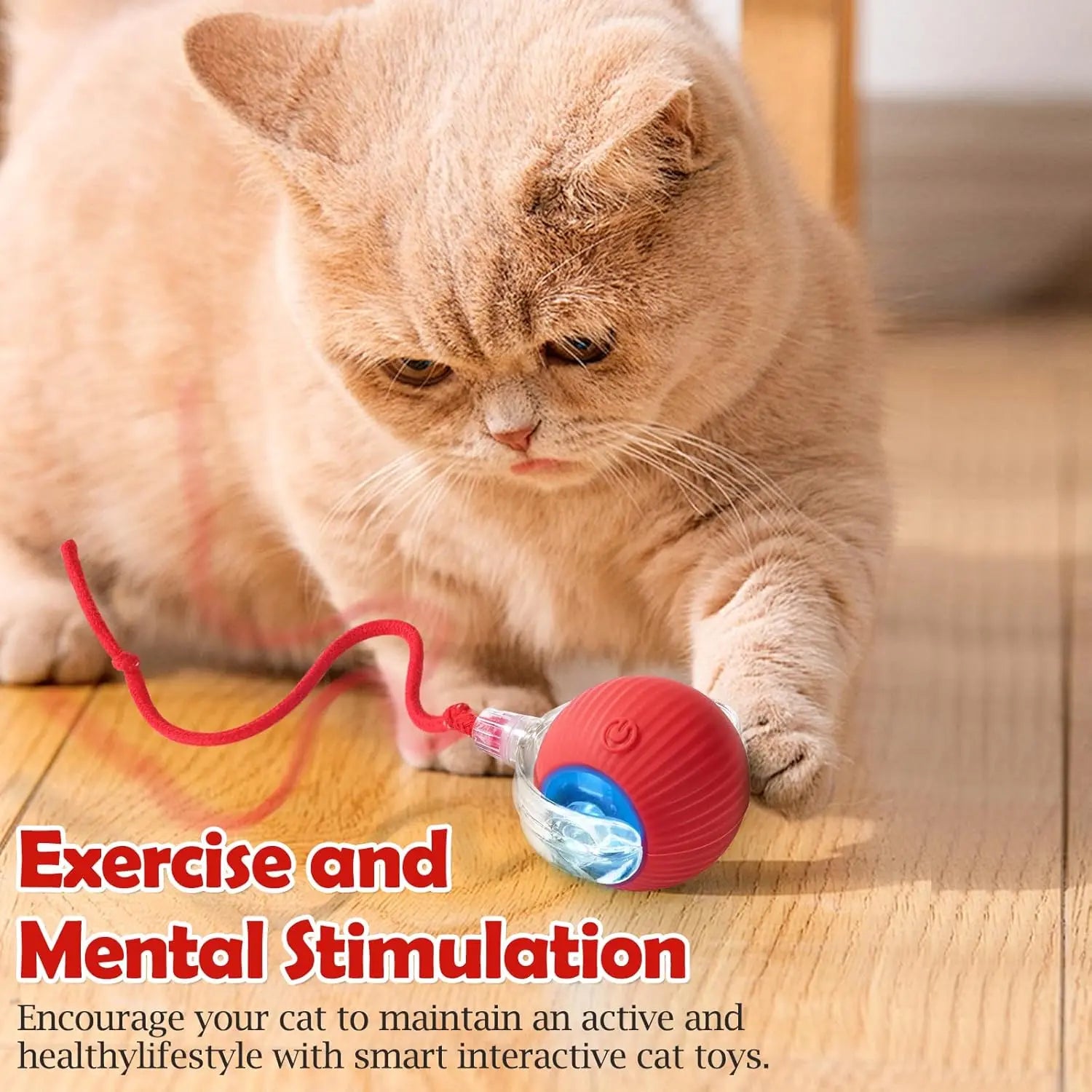 Interactive Electric Cat Toy Ball: Motion-Sensing Rolling Ball for Indoor Cats and Dogs, Promotes Active Play and Engagement, Ideal Pet Gift and Supply.
