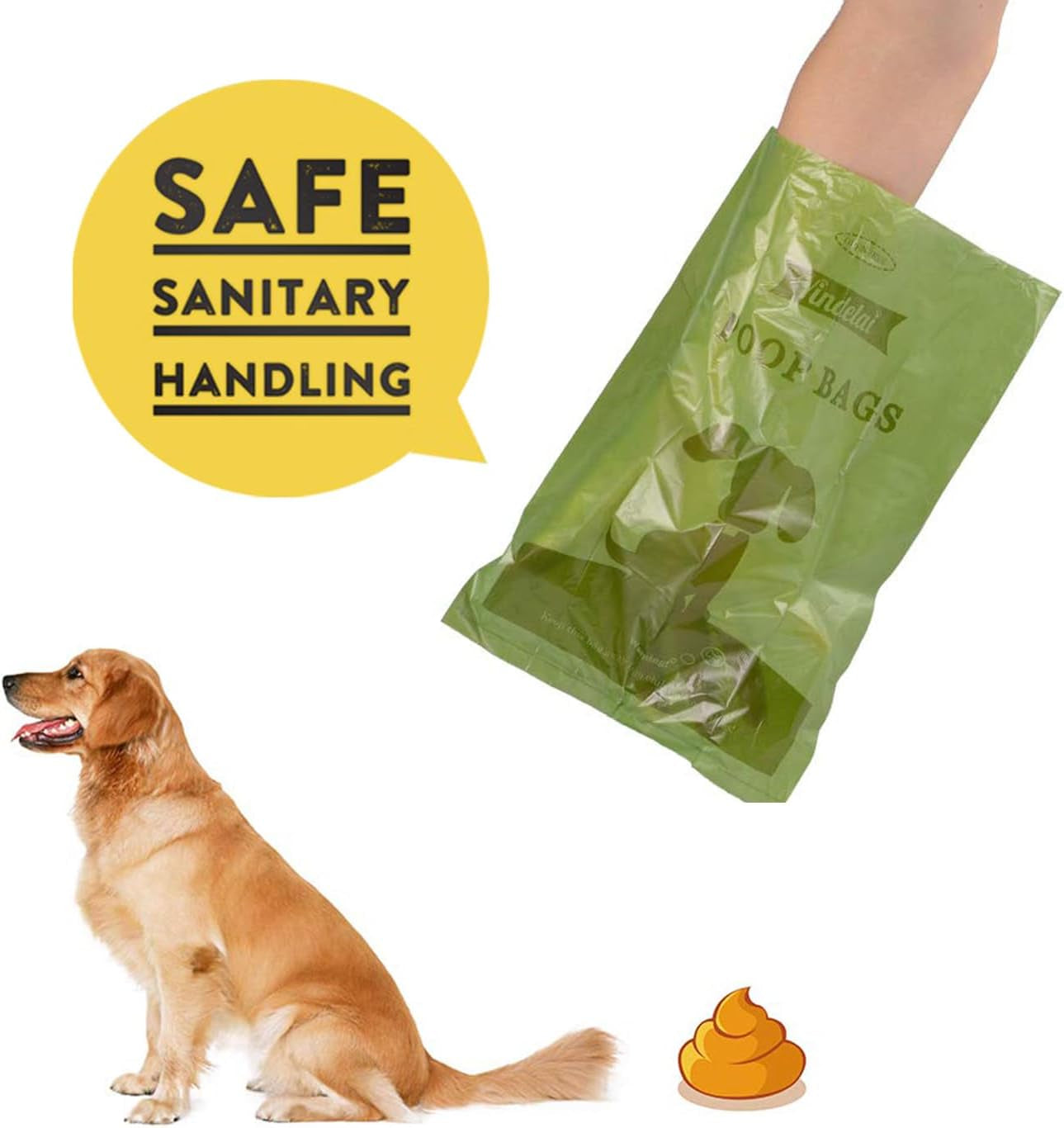 Biodegradable Scented Dog Waste Bags: Leak-Proof Dispenser with 18 Rolls (450 Count)