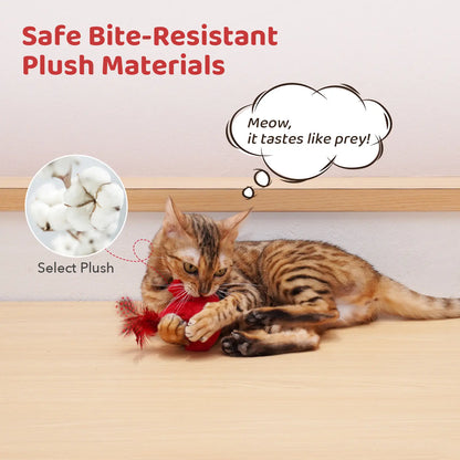 Potaroma Chirping Birds Cat Toys with Silvervine - Interactive Kicker Set for Indoor Kittens, 2 Pieces