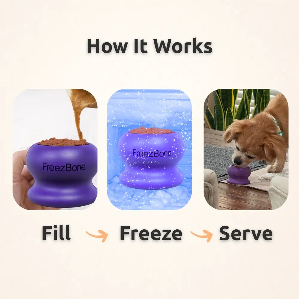 Freezball - Durable Fillable Chew Bone for Dogs