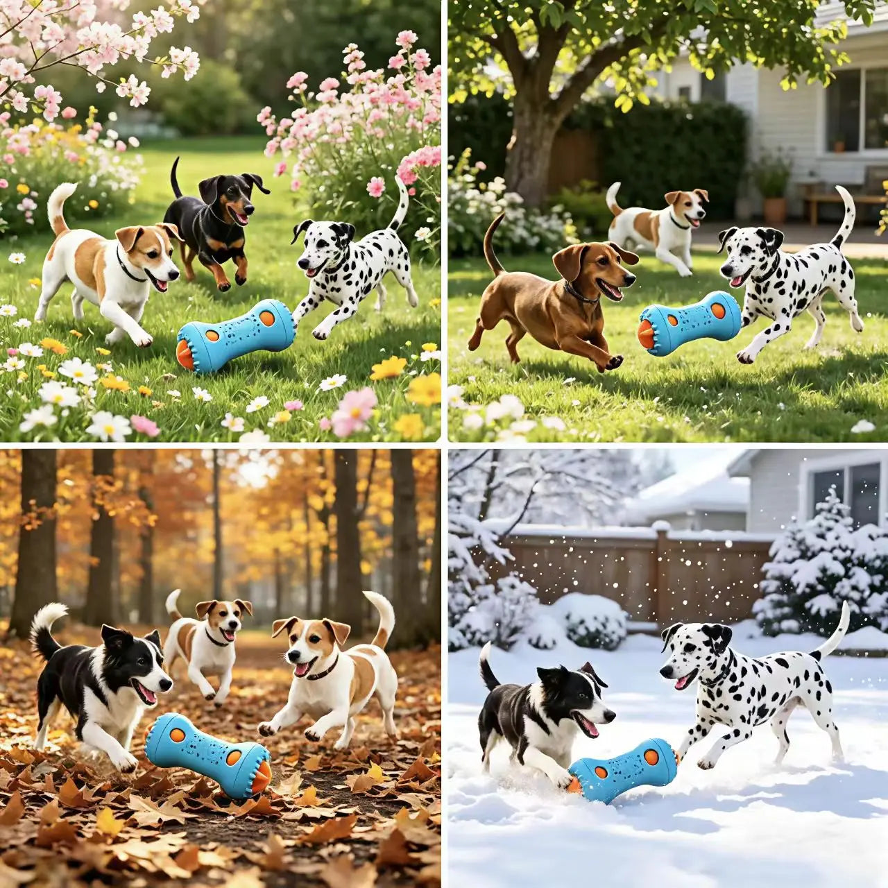 WXAT Interactive Treat Dispensing Puzzle Toy for Dogs - Enrichment and IQ Training for Puppies, Cats, and Dogs