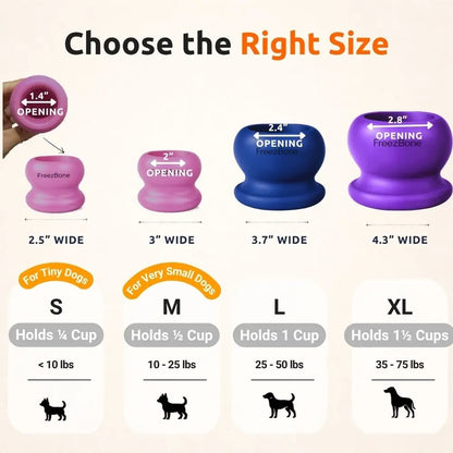 Freezball - Durable Fillable Chew Bone for Dogs