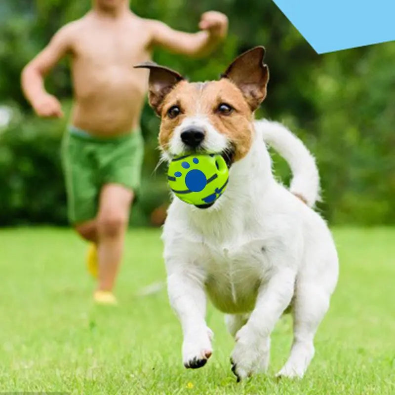 Durable Interactive Dog Toy Ball - Squeaky Wag Ball for Training and Play, Ideal Gift for Pets for Any Occasion
